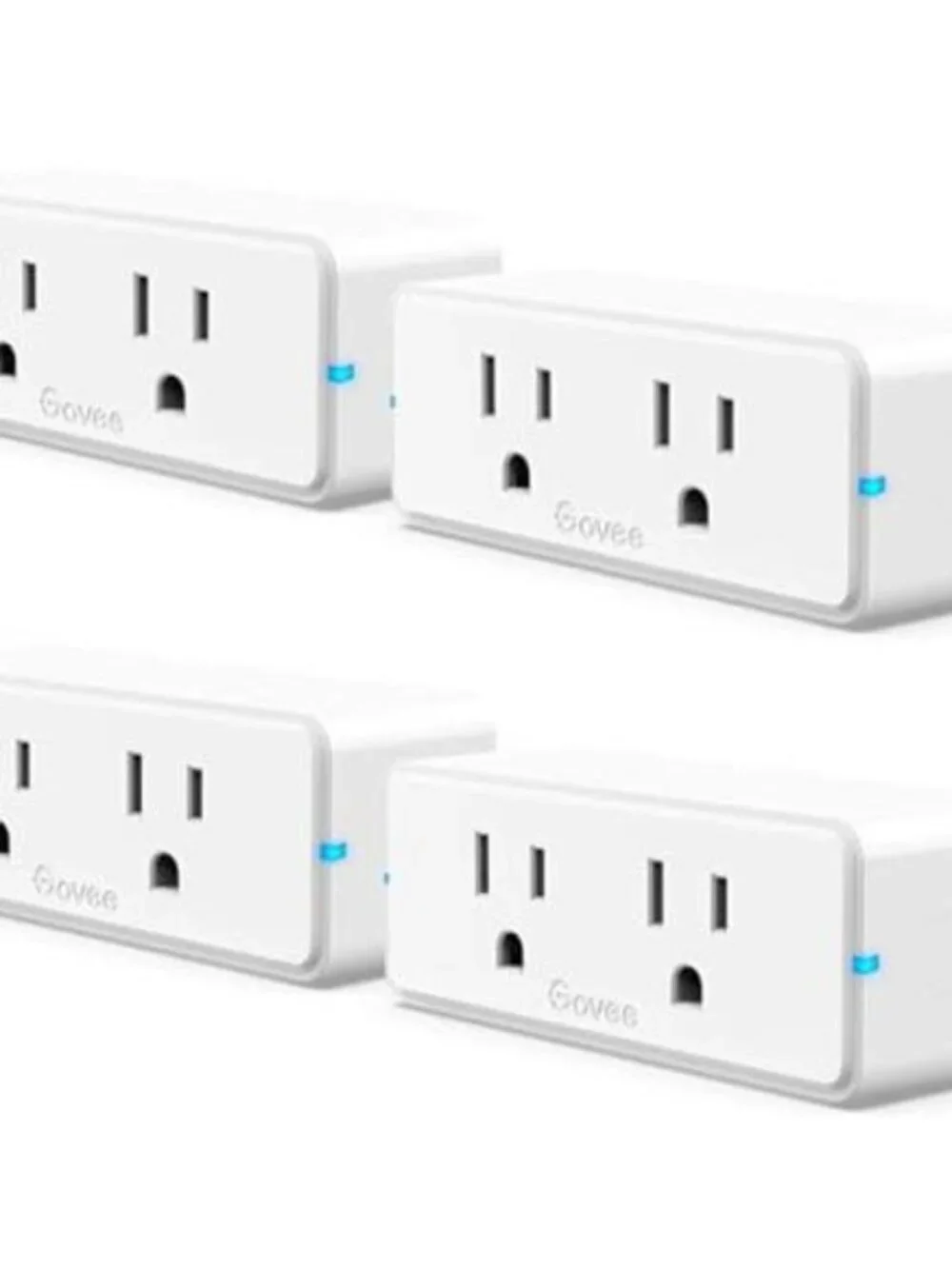 Dual Smart Plug 4 Pack, 15A WiFi Bluetooth Outlet, Work with Alexa and Google